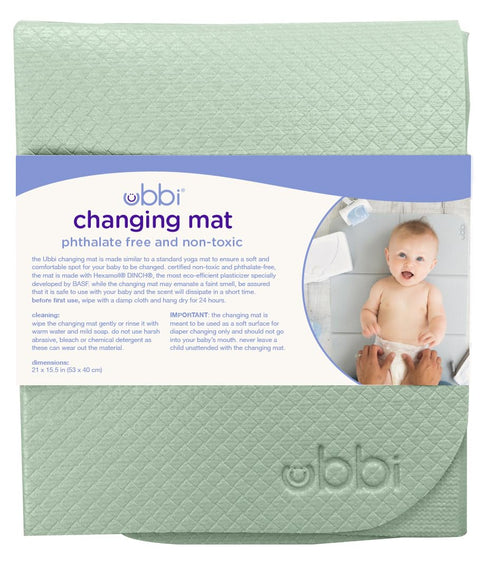 16" 21" Ubbi On-the-Go Diaper Changing Baby Mat, Soft and Comfortable, Must Have for Newborns, Easy to Clean, Portable