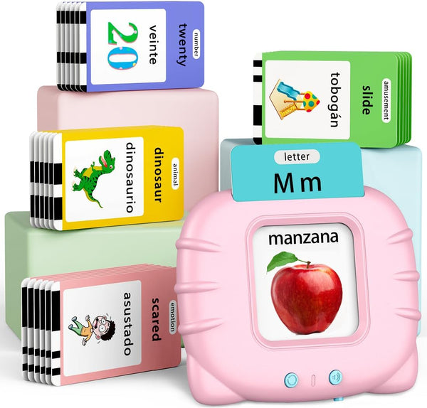 Eaever Bilingual Spanish English 520 Sight Words Talking-Flash-Cards, Valentine's Day Gift Birthday