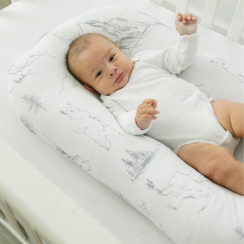 2 Pack Pobibaby - Premium Bassinet Sheets for Standard Bassinets - Ultra-Soft Cotton Blend, Stylish Woodland Pattern
