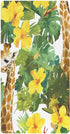Bseiialft Giraffes Flowers Palm Leaves Crib Sheets for Boys Girls Soft and Breathable