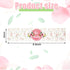 Zonon 48 Pieces Pink Baby Shower Water Bottle Labels, Floral Baby Shower Decorations Waterproof Stickers
