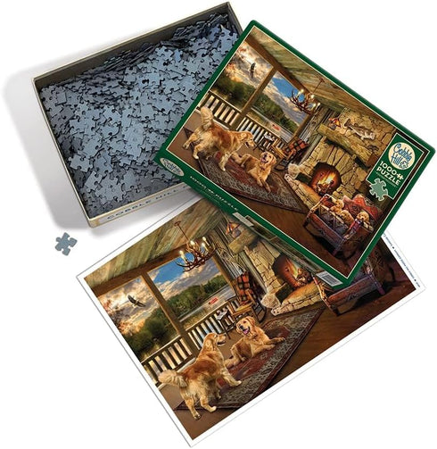 1000 Cobble Hill Piece Puzzle - Lakeside Cabin - Sample Poster Included