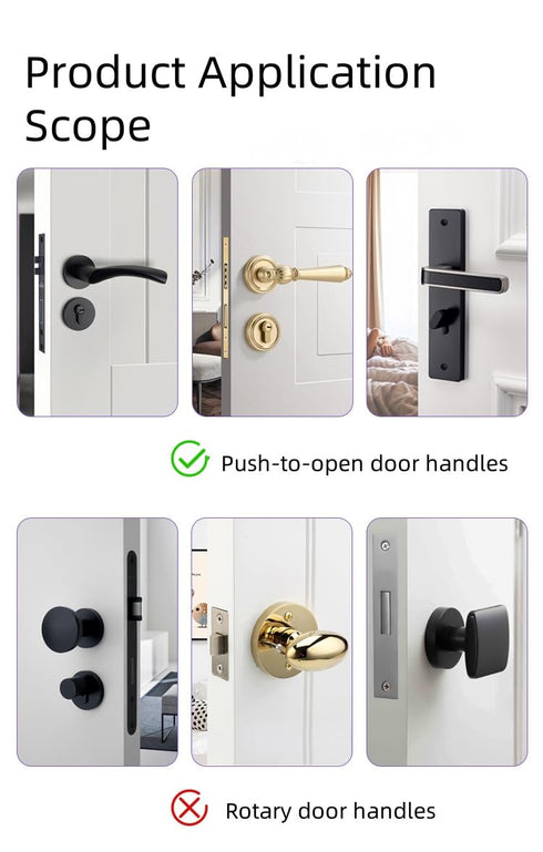 Tazyuxd (2 Pack) 3M Childproof Door Lever Lock Improved Baby Safety Locks for Doors Prevents Toddlers from Opening