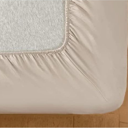 FIDSEJEONA Waterproof Fitted Sheet for Kids & Elderly Deep Pocket Mattress Cover, Solid Color Urine-Resistant