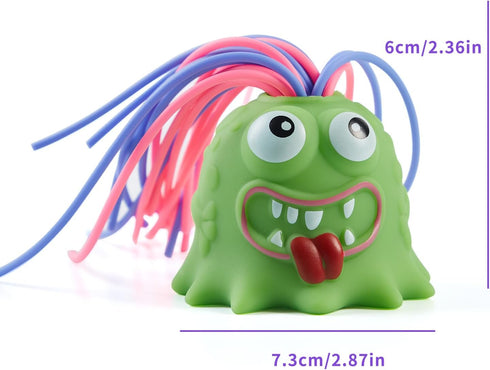 Fun Hair Pulling Fidget Screaming Monster Toys 4Pcs, Fidget Toys for Stress Relief and Anti-Anxiety for Kids 3-7+ (4PC)