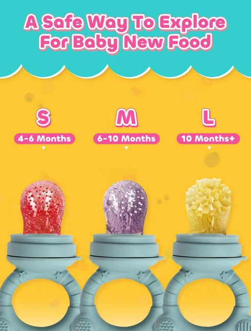 Baby Breastmilk Popsicle Molds & Fruit Food Feeder Pacifier, Silicone Baby Food Storage Containers, Baby Popsicle Molds