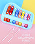 Liyujuping 2 1 8 in Piano Xylophone for Toddlers, Multicolored Cause and Effect Toys Baby Xylophone, Musical Instrument
