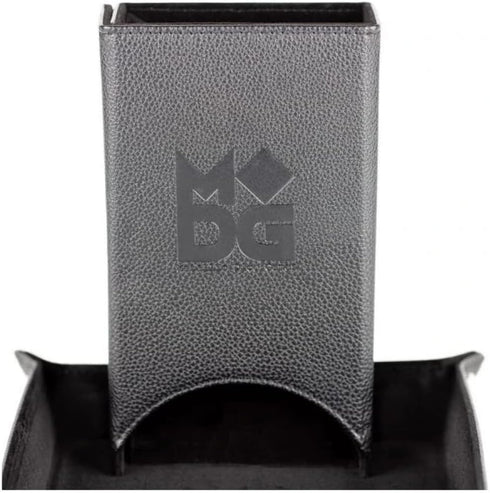 Metallic Dice Games FanRoll Fold Up Dice Tower: Black, Role Playing Game Dice Accessories