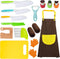 RISICULIS 14 Pieces toddler knife, Kids Knife Set Include Wood Kids Safe Knife,