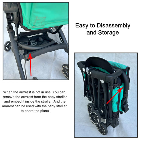 Feliliber Baby Stroller Accessories Bumper Bar, Crossbar Compatible with gb Pockit+ All City, All-Terrain, Cybex