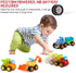 Friction Powered Cars Push and Go Trucks, Construction Vehicles Toy Set for Baby Toddlers Infants Boys