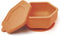 Tiny Twinkle Silicone Suction Bowl with Lid for Baby, 100% BPA Free, Microwave Safe, Cinnamon