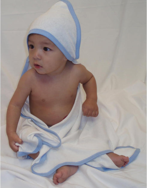 Bambini Cozy Hooded Towel with Yellow Binding - Baby Bath Essential