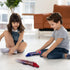 Set 2, ArtCreativity Semi Truck Toys for Boys, of Pull Back Truck Toys for Kids in Red & Blue, Trailer Trucks for Hours