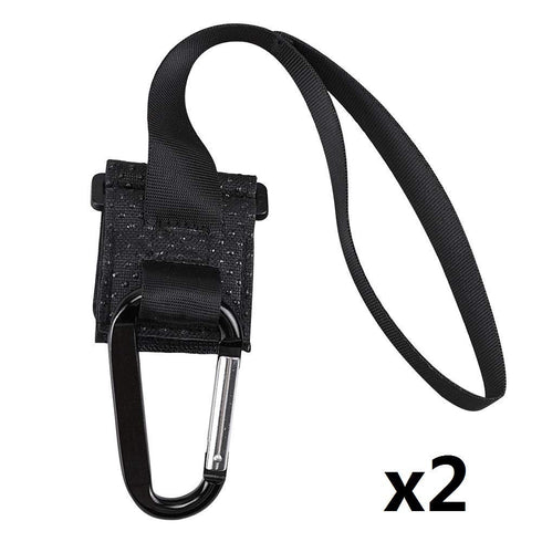 Topwon Stroller Hooks with Wrist Strap, Universal Handy Hook for Strollers/Walkers/Buggy (2Pcs)