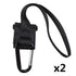 Topwon Stroller Hooks with Wrist Strap, Universal Handy Hook for Strollers/Walkers/Buggy (2Pcs)