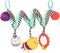B. toys Wiggle Wrap Baby Toy, Spiral with 3 Hanging Toys for Car Seat, Stroller, Crib - Rattle, Plush Bee & Teether