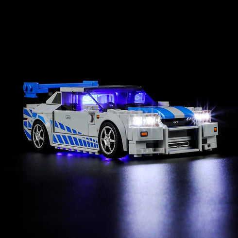 LIGHTAILING LED Light Kit for Lego 76917 2-Fast-2 Furious Nissan Skyline GT-R (R34) - Model Set Not Included