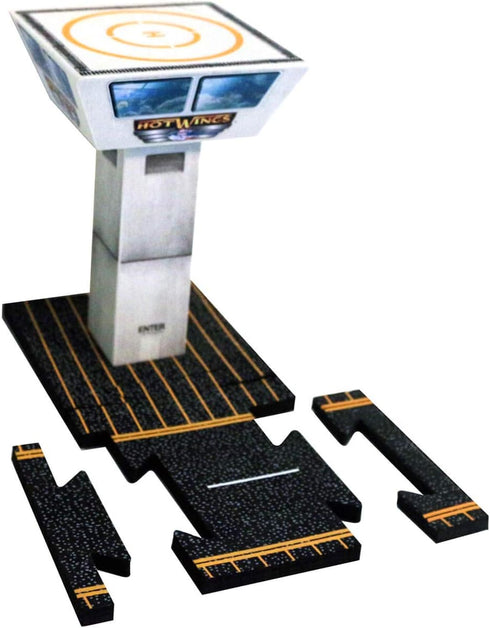Playset Connectible Runway Hot Wings Control Tower