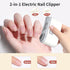 Generic 2 in-1 Automatic Nail Clipper, Electric Nail Clipper and Nail Polisher, Electric Baby Nail Clippers