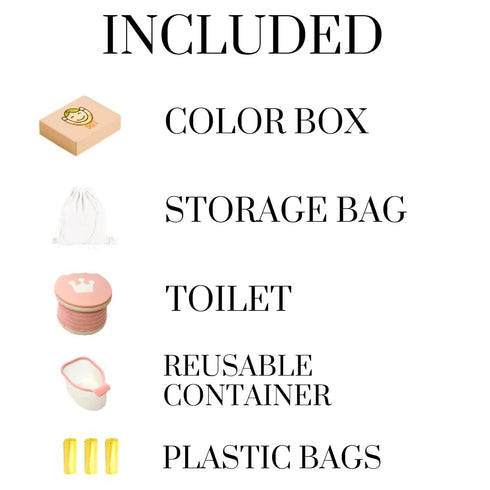 Portable Toddler Travel Potty with Silicone Insert Foldable Potty Chair for Car & Road Trips, Spill-Resistant Training