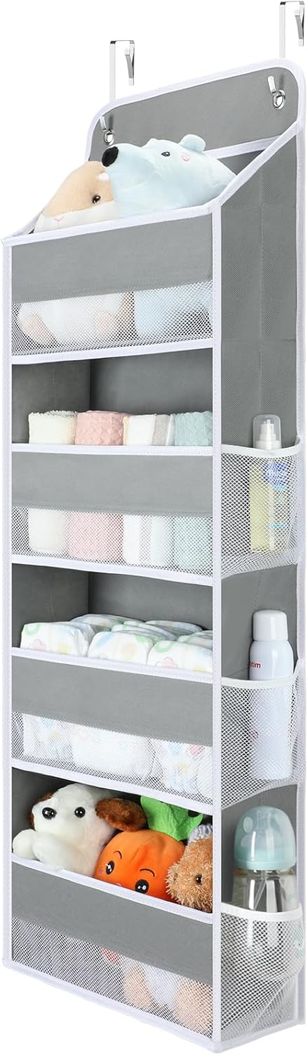 Yecaye 1 Pack Bathroom Organizers and Storage, 35.2lbs Load Toy Stuffed Animal Storage, Swing-proof Hanging Over the
