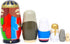 Nesting Doll Holy Family - The Nativity Family Wooden Nesting Dolls Matryoshka Figurines - Set of 5 Dolls (Brown)