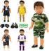 Barwa Boy Doll Clothes, 5 Sets, 2 Pairs Shoes, 1 Pair Glasses for 18 Inch Boy Dolls