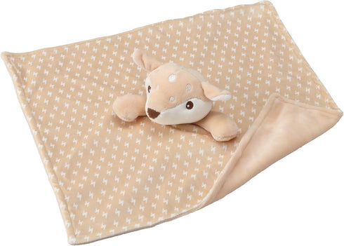 CREVENT Cozy Plush Baby Security Blanket, Loveys for Baby Girls and Boys, Great Birthday Gift (Brown Deer)