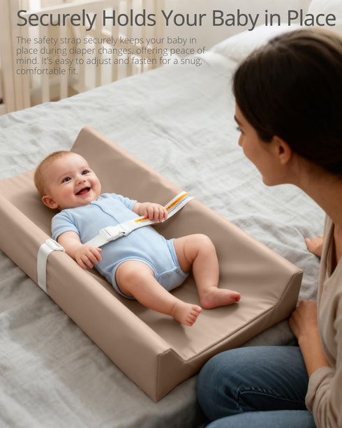 32x16 Baby Changing Pad, Changing Table Pads, Vegan Leather Wipeable Changing Pad, in Waterproof Diaper Baby Changing