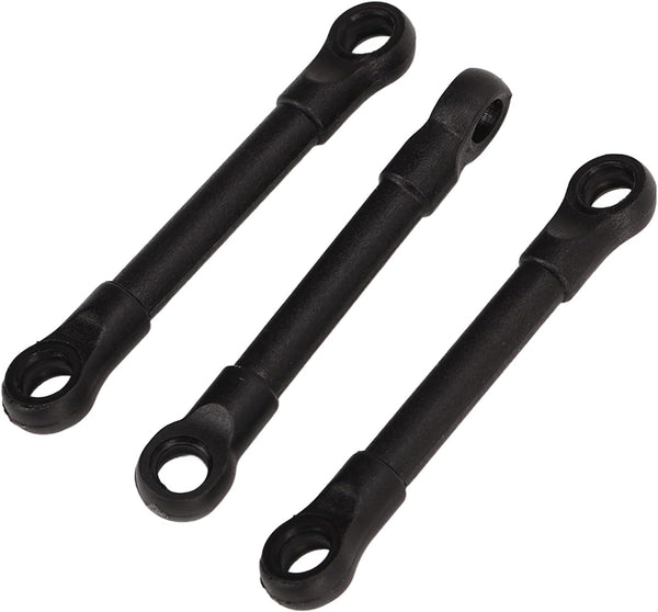 RC Car Parts, 1/10 Steering Pull Rod, Wear Resistant Black Tie Link Rod for 1/16 RC Car
