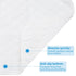 kimitimi 3 Pack Baby Thicker Diaper Changing Quilted Pad Liner, Non-Slip Heavy Absorbency Reusable Incontinence Pads