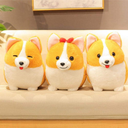 Cartoon Corgi Dog Soft Plush Animal Throw Pillow Plush Toy.