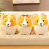 Cartoon Corgi Dog Soft Plush Animal Throw Pillow Plush Toy.