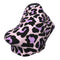 Schgap Purple Leopard Car Seat Cover for Babies Soft Stroller Cover Nursing Cover