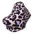 Schgap Purple Leopard Car Seat Cover for Babies Soft Stroller Cover Nursing Cover
