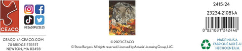 Ceaco Wolf's Contemplation - 500 Piece Jigsaw Puzzle