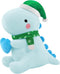 SQEQE Dinosaur Plush Pillow, Cute Loving Stuffed Dinosaur with Heart, Christmas Stuffed