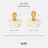 0-6 Set 2 Symmetrical 0-6 BIBS Pacifiers Months | of Colour Pacifier with Nipples | BPA-Free Natural Rubber | Made