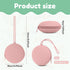 FALESOUL Silicone Pacifier Holder Case, Portable Leakproof Design Baby Pacifier Storage Case, Newborn Baby Silicone