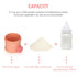 Accmor 3 Formula Dispenser On The Go, Layers Stackable Formula Container to Go, Non-Spill Portable Milk Powder Baby