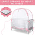 L RUNNZER Crib Tent, Portable Crib Cover to Keep Baby from Climbing Out, Safe & Breathable Crib Net, Easy to Install