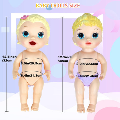 7 Sets of Baby Doll Clothes Outfit for 10 Inch and 12 Inch Alive Baby Dolls