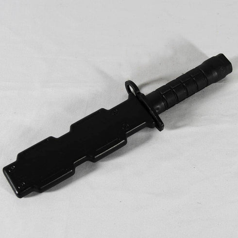 Harmless Fake Knife Toy for Kids - 10 Inch Safe Black Knife with Scabbard for Halloween Party