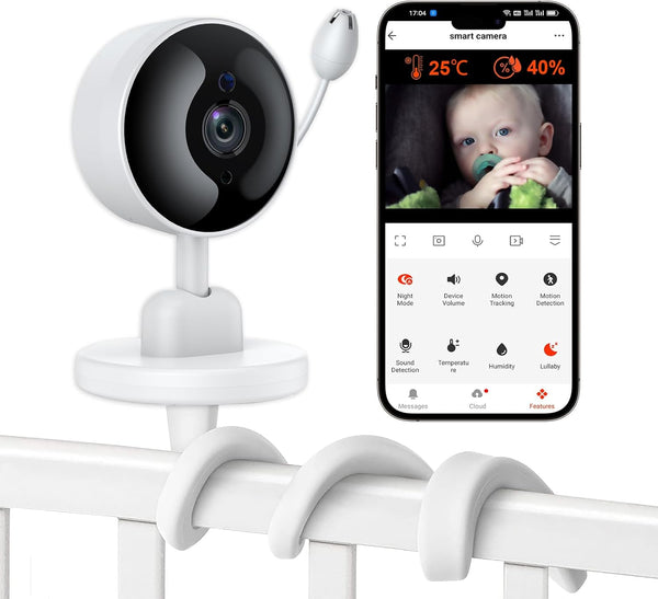 CQH Baby Monitor with Camera and Audio, WiFi Indoor Video Baby Camera with