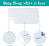 2 Pack 28" 52",Non-Slip Waterproof Crib Mattress Protector Pad x & Absorbent Mattress Pad for Baby Standard Crib/Bed