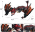 8" Dragon Toy Figure, Realistic Plastic Ancient Mythological Fire Creature Model for Kids and Adults