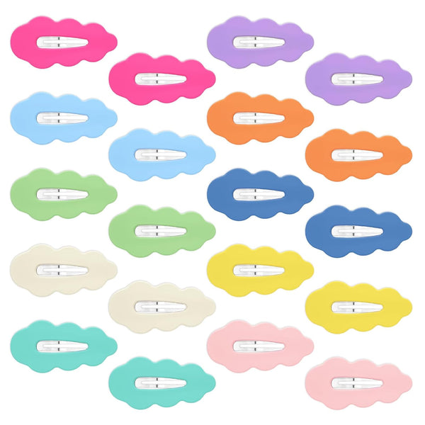Tyqour 20Pcs Candy Colored Snap Hair Clips for Little Girl, Cute Baby Hair