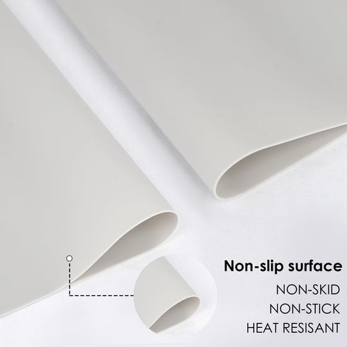 Countertop 27.6 15.7'' 1 Pack Extra Large Silicone Table Mat, Food-Grade Silicone Mat for Crafts Kids Placemat Desk