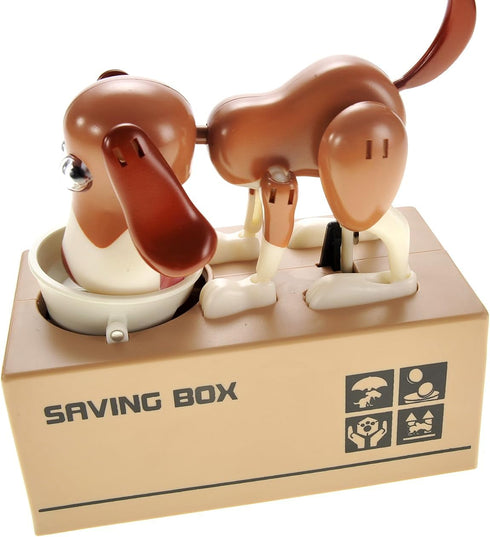 PowerTRC Dog Coin Bank for Kids, Cute Money Bank for Boys and Girls, Fun Gift for Kids and Adults.
